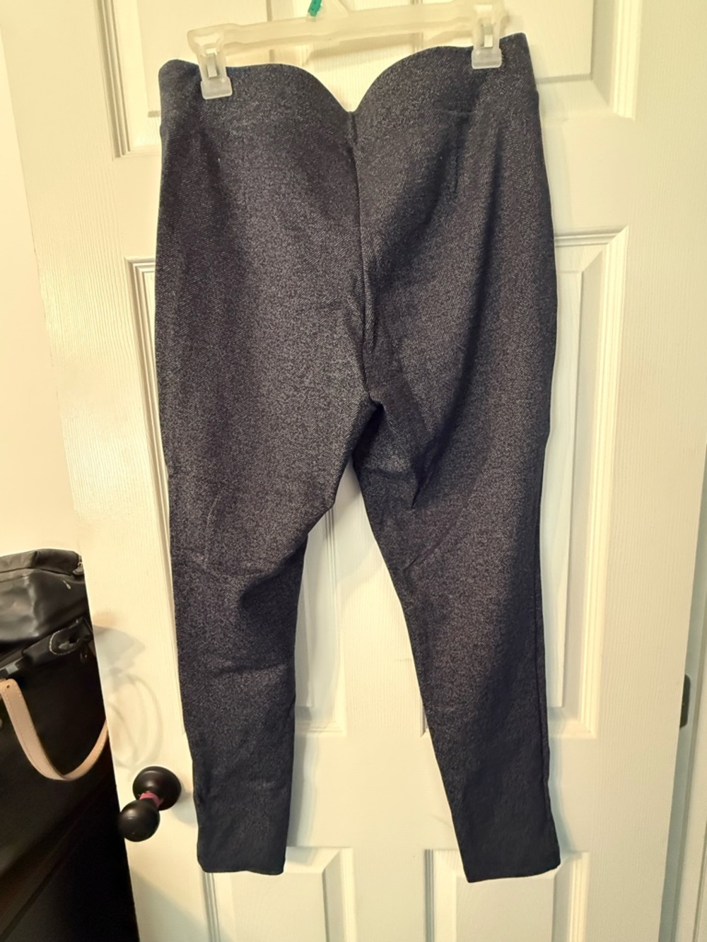 LOFT Dark Blue Herringbone Ponte Pants - Picture 4 of 4